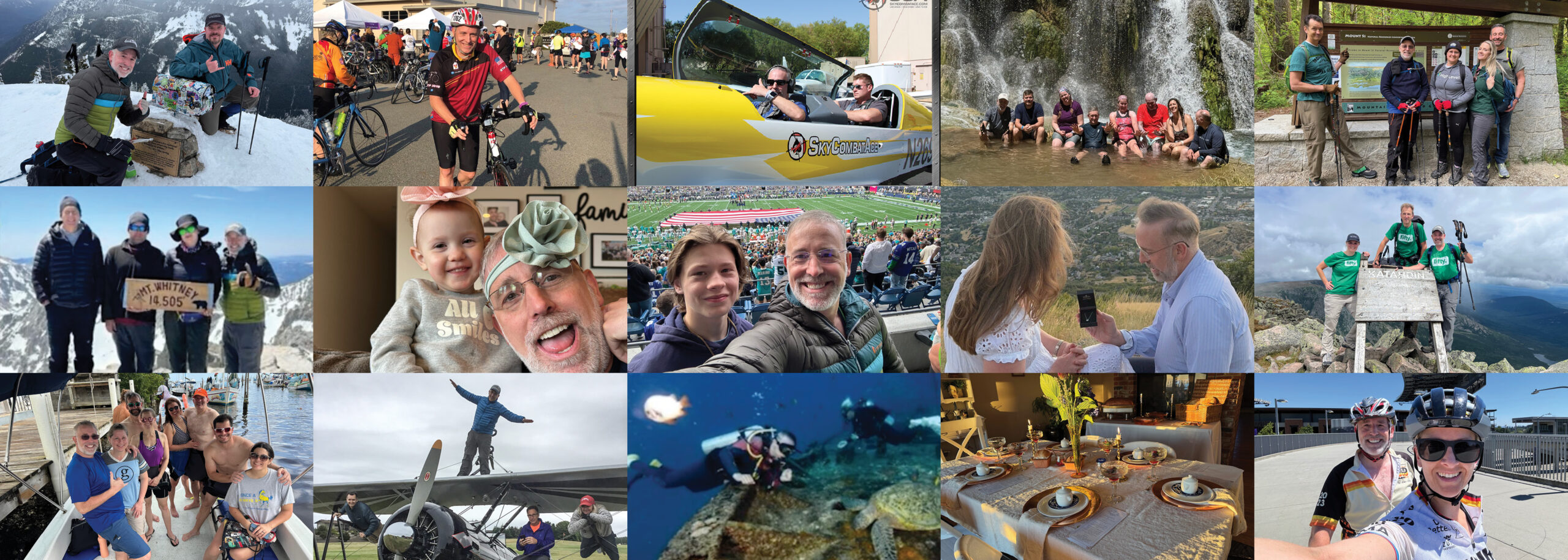 Jake Hanes collage of fun times